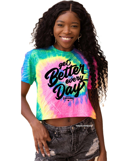 CF Gahanna Get Better Tie Dye Women's Crop Tee